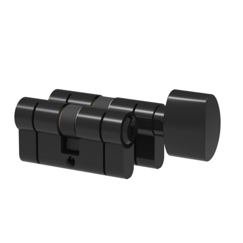 Komplet wkładek Łucznik D profil E8 40-80 gałka M8 od 40 czarna